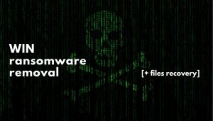 WINランサムウェアウイルスを削除し、ファイルを復元するsensorstechforumガイド