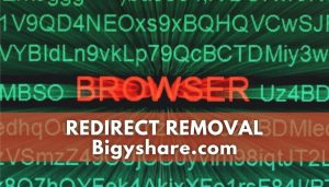Rimozione degli annunci di reindirizzamento di Bigyshare.com