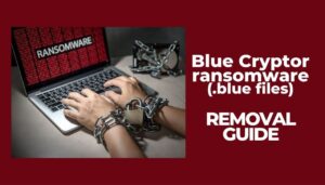 remove blue cryptor ransomware blue virus files