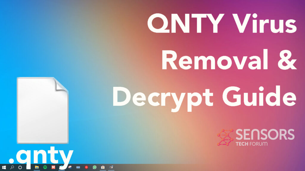 Qnty file di virus Rimuovi Decrypt gratuitamente