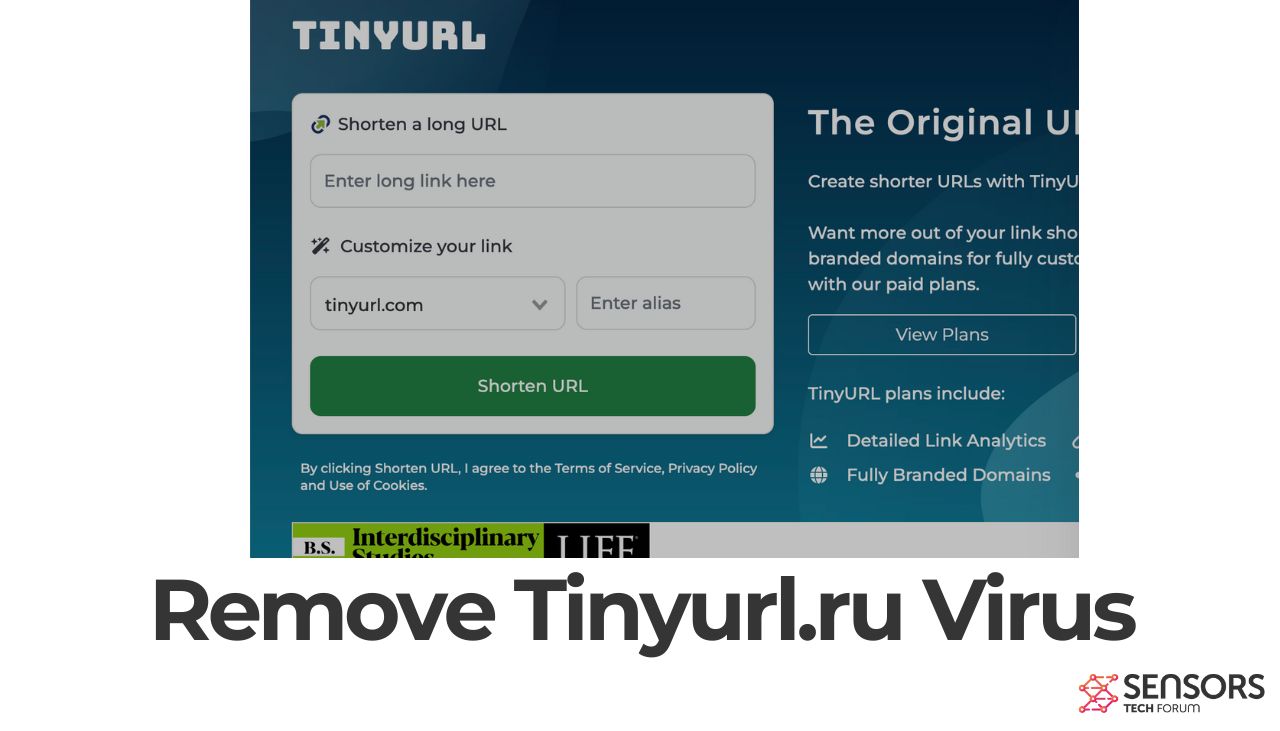 Remove Tinyurl.ru Virus Redirect and Ads