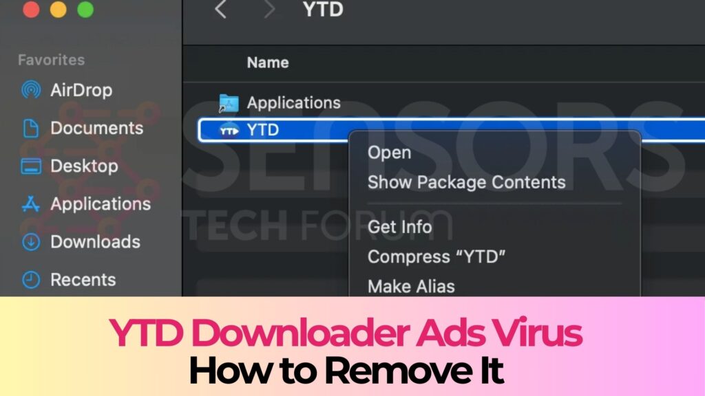 YTD Downloader-virus [YTDMac.dmg] Mac - Verwijdering [repareren]