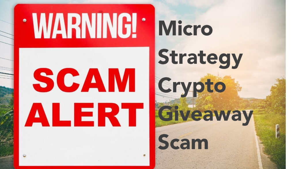 micro strategy crypto giveaway scam