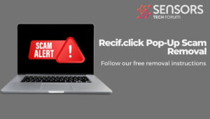 Laptop-Betrugswarnung Recif.click Pop-Up Scam Removal
