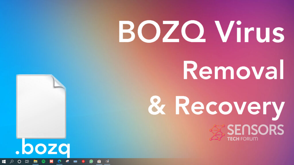 Virus BOZQ [.Archivos bozq] El ransomware 🔐 Quitar + descifrar los datos
