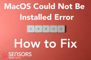 MacOS konnte nicht auf Ihrem Computer installiert werden Fehler - Fix