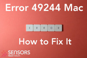 エラー 49244 mac それは何ですか、それを修正する方法