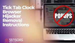Instructions de suppression du pirate de navigateur Tick Tab Clock