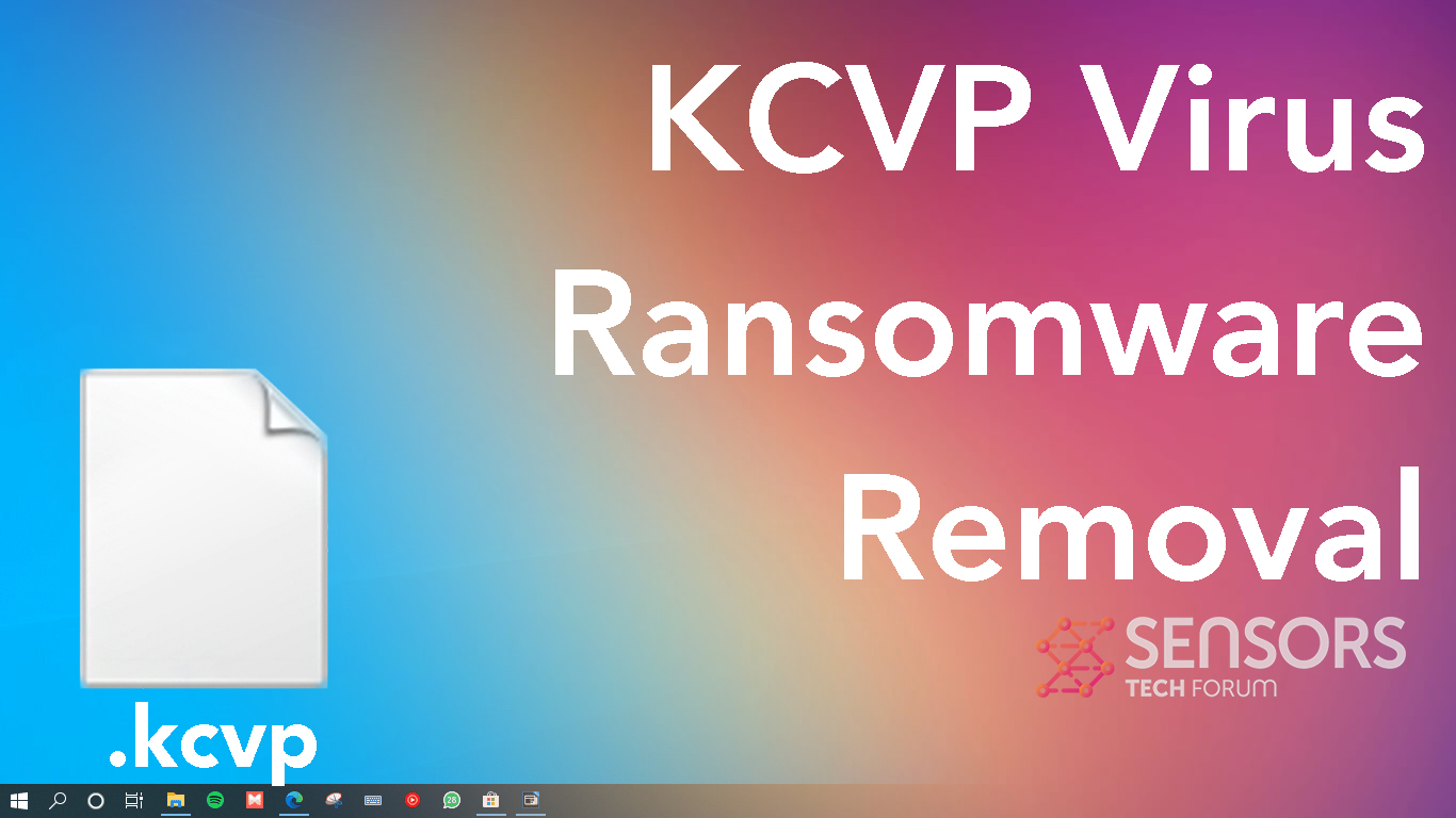 Virus Kcvp Fichiers Kcvp Ransomware Supprimer D Crypter Le