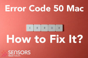 Código de error -50 Mac - como arreglarlo gratis