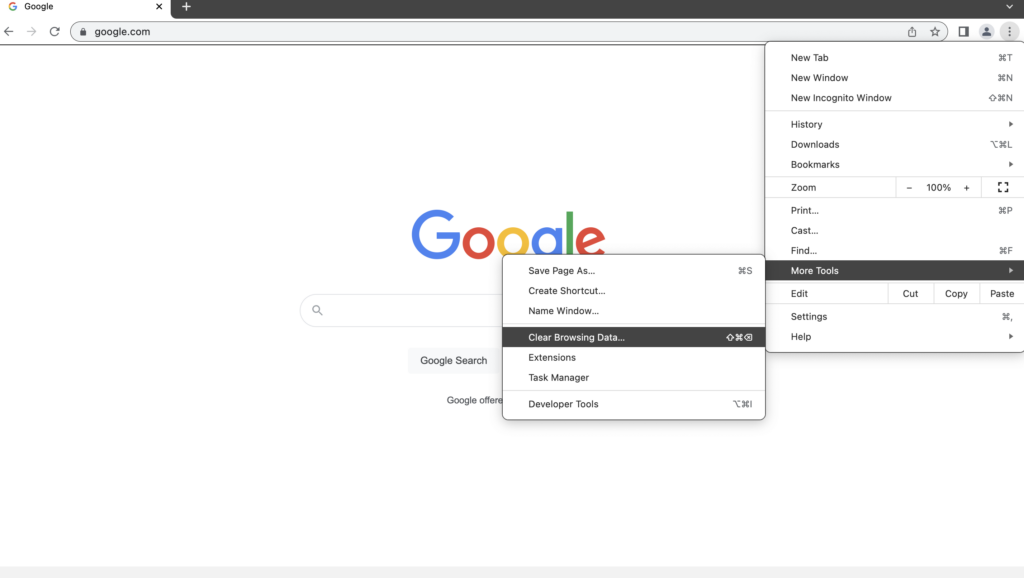 Browserdaten in Google Chrome auf Macos löschen - sensorstechforum
