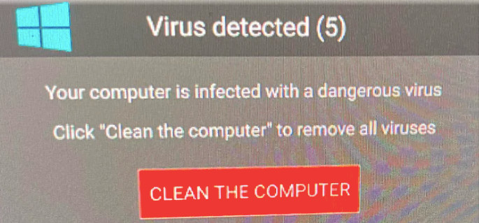 System beschädigt durch (5) Virus!