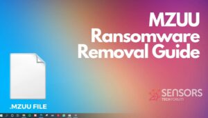 Guia de remoção de MZUU Ransomware-sensorstechforum