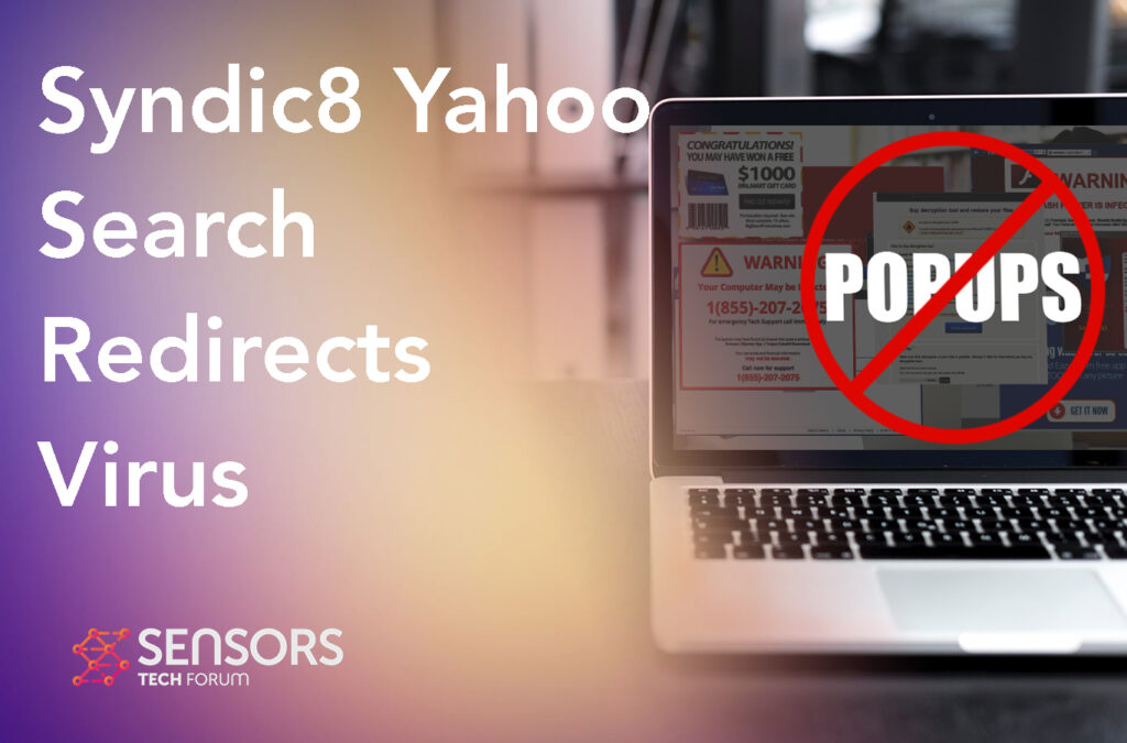 Redirecciones del virus Syndic8 Yahoo Search - Eliminación
