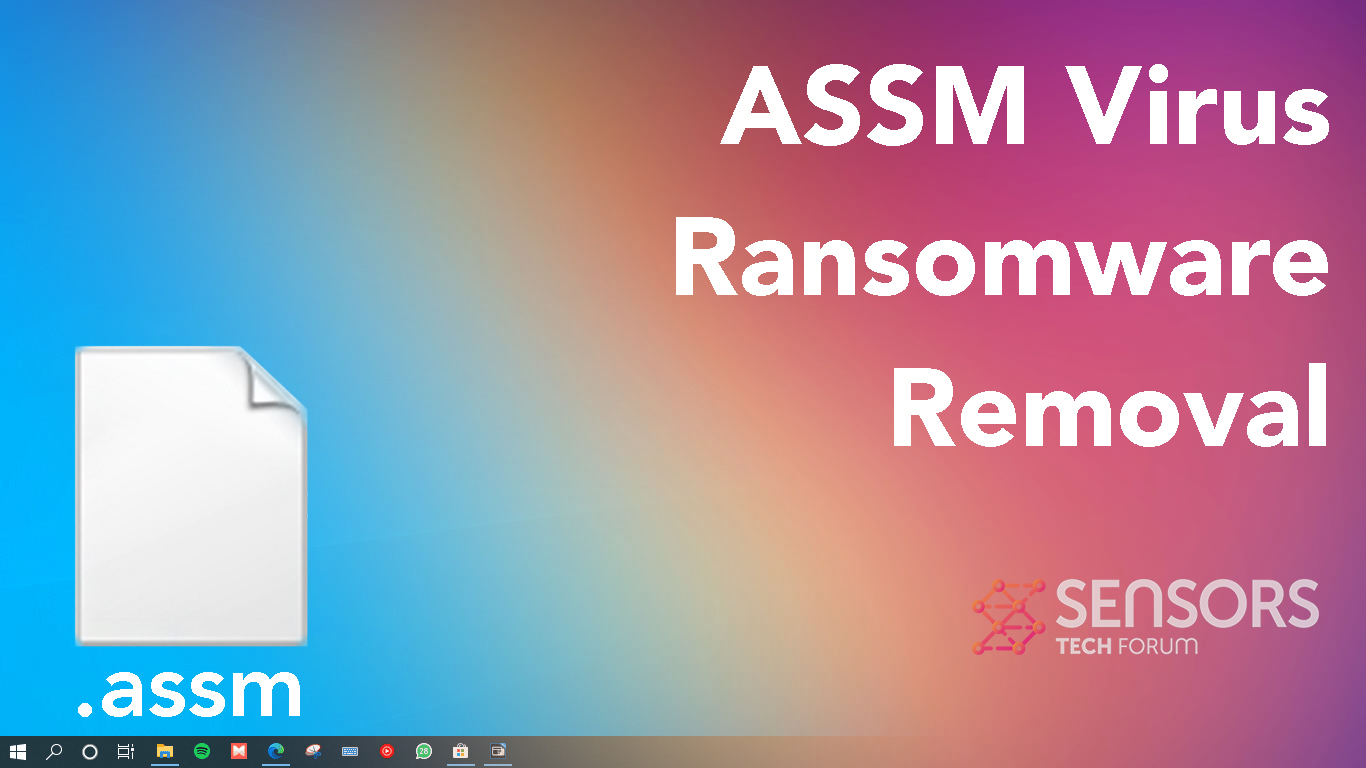 ASSM Virus Ransomware [.assm Files] Removal & Decryption