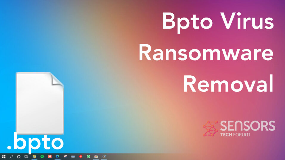 BPTO Virus Ransomware [.bpto Files] Remove + Decrypt Guide