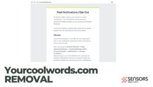 Yourcoolwords.com verwijdering