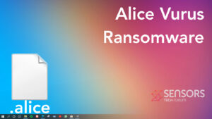 Alice Vírus Ransomware [.arquivos de alice] - Remoção & Recuperação