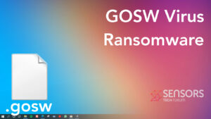 Virus GOsw Ransomware [.gosw Fichiers] Guide de suppression et de déchiffrement