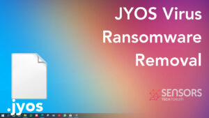 JYOSウイルス [.ジョスファイル] ランサムウェア - 削除する + 復号化
