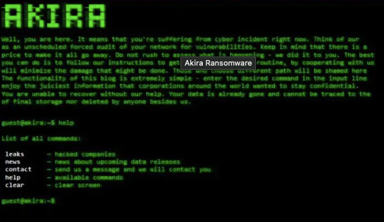 akira files removal guide akira virus ransom note