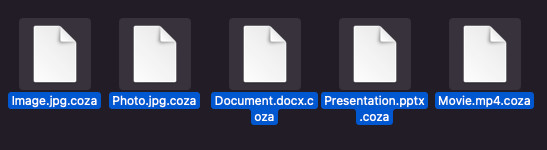 coza file extension