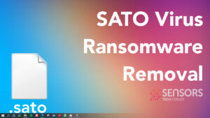 Virus ransomware SATO [.Archivos sato] Quitar + Descifrar la guía