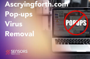 Ascryingforth.com Virus Pop-up Guida alla rimozione