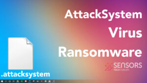 Eliminación de ransomware de virus AttackSystem + Guía de restauración