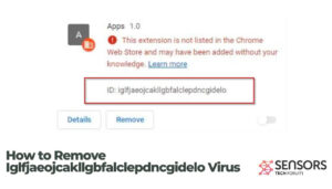 Como remover o vírus Iglfjaeojcakllgbfalclepdncgidelo
