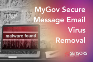 Suppression du virus de courrier électronique MyGov Secure Message