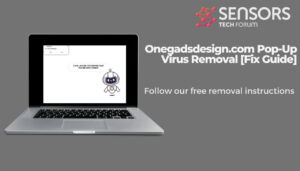 Onegadsdesign.com ポップアップ ウイルスの除去 [修正ガイド]
