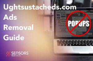 Pop-upadvertenties van Ughtsustacheds.com - Verwijdering van malware [opgelost]
