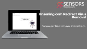 Remoção de vírus de redirecionamento Unsoning.com