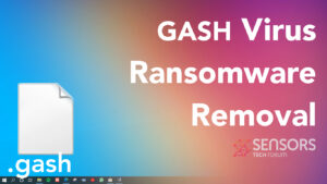 GASH Virus Ransomware .gash-Dateien entfernen + Entschlüsselungshandbuch