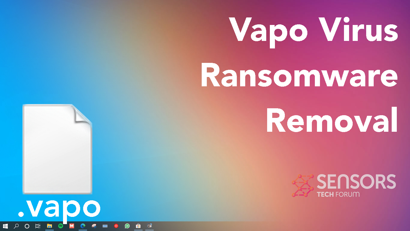 VAPO Virus Ransomware [.vapo Files] Removal & Decrypt