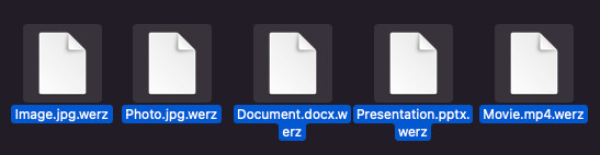 extensão de vírus de arquivos werz remover descriptografar arquivos gratuitamente