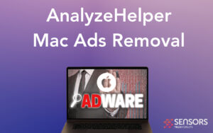 Anúncios AnalyzeHelper Mac - Guia de Remoção de Vírus