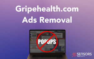 Guia de remoção de anúncios pop-up Gripehealth.com [resolvido]