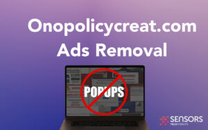 Onopolicycreat.com ポップアップ広告の削除