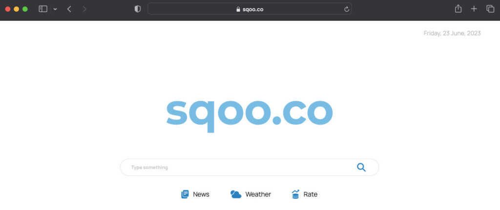 Sqoo 検索ブラウザ リダイレクト広告ウイルス - 除去 