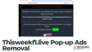 Thisweekf1.live ポップアップ広告の削除