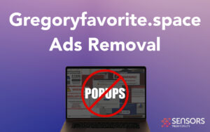 Guia de remoção de anúncios pop-up Gregoryfavorite.space
