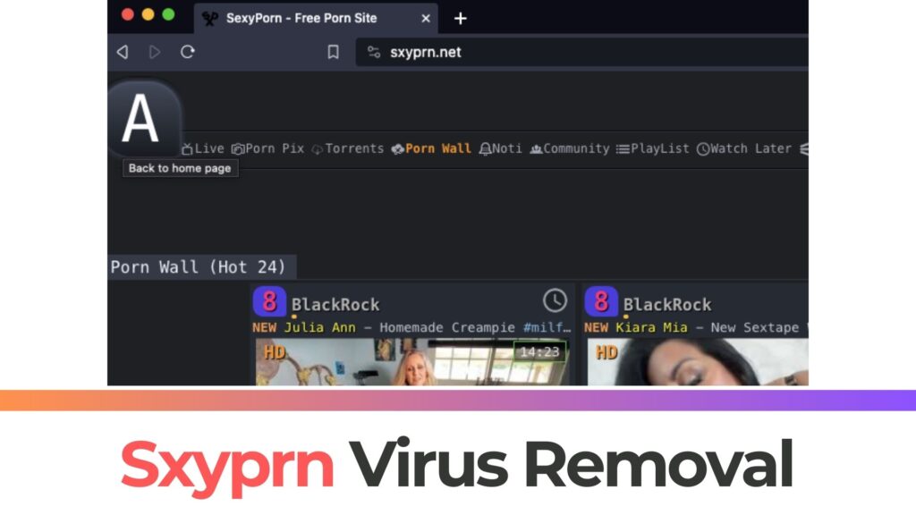 Sxyprn-Site - Ist es sicher? [Entfernung von Virenwerbung]