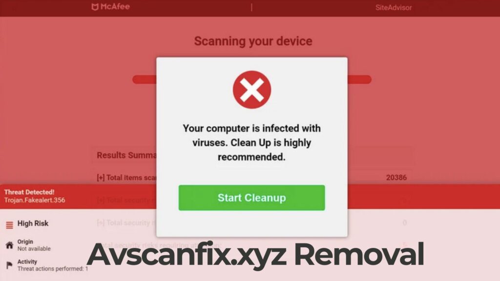 Avscanfix.xyz Ads Virus - Removal