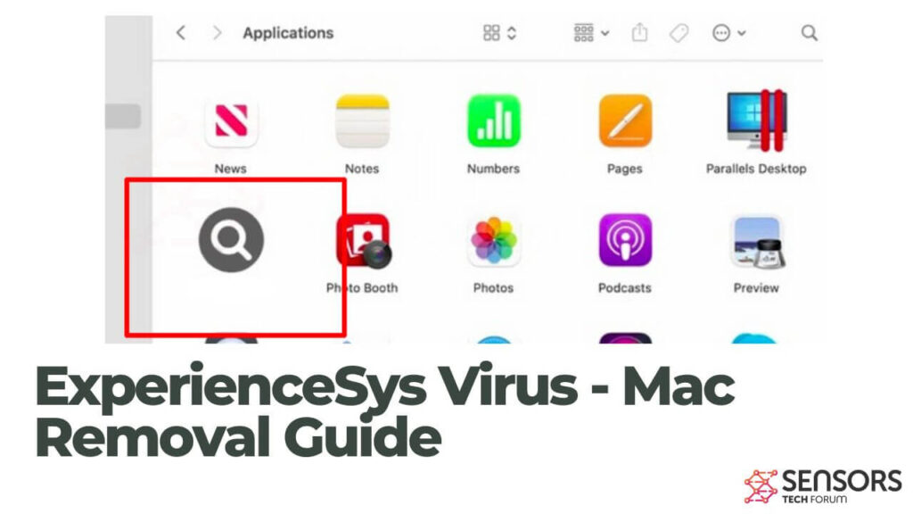 ExperienceSys ウイルス - Macの削除ガイド