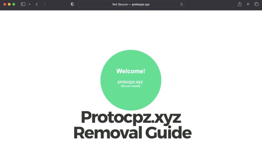 Protocpz.xyz ポップアップ ウイルスを削除する方法
