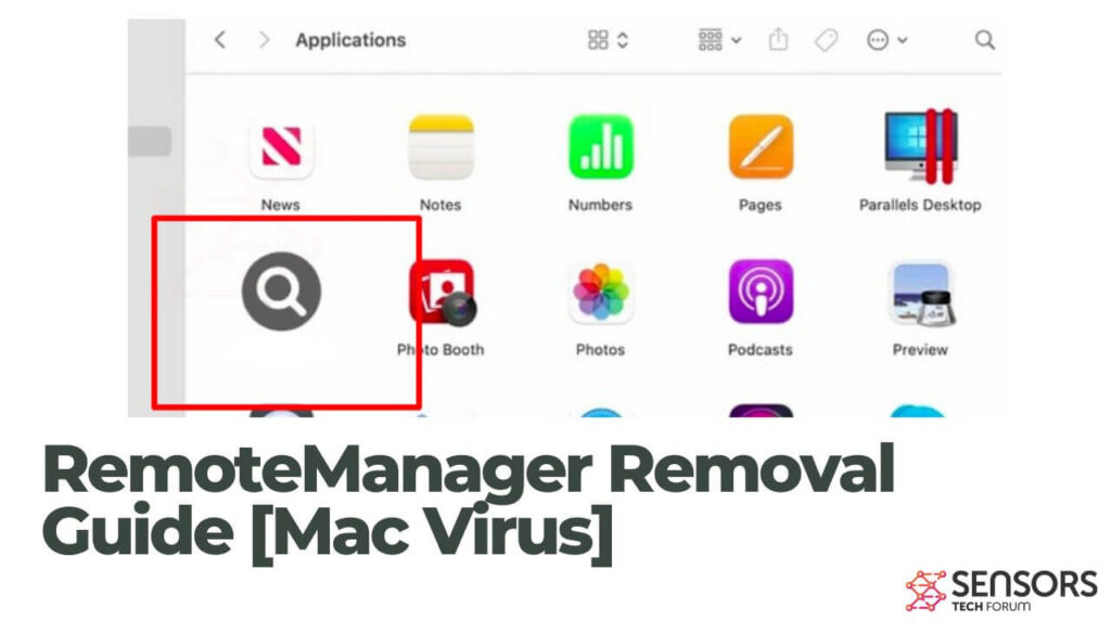 Guia de Remoção de Vírus RemoteManager Mac