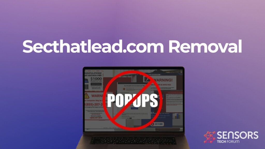 Remoção do vírus de anúncios pop-up Secthatlead.com