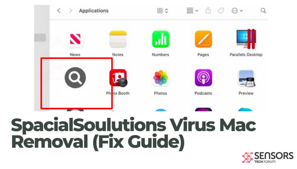 Eliminación de SpacialSoulutions Virus para Mac (Guía Fix)
